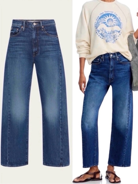 MOTHER Denim - MOTHER SUPERIOR Jeans Half-Pipe Ankle Did You Bring Me Anything Blue Size 28